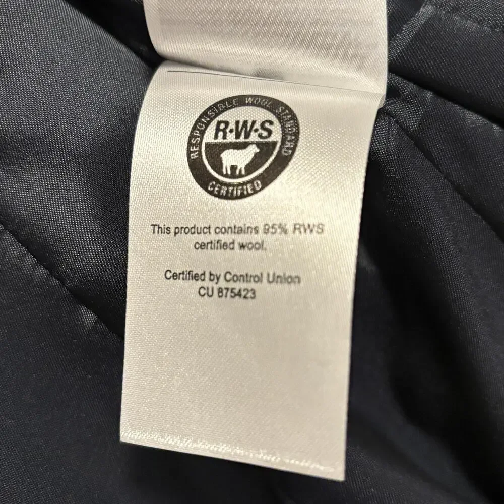 Windsor Blazer Mens Size 40 Navy Reda Flexo Wool Sport Coat Two Button Jacket